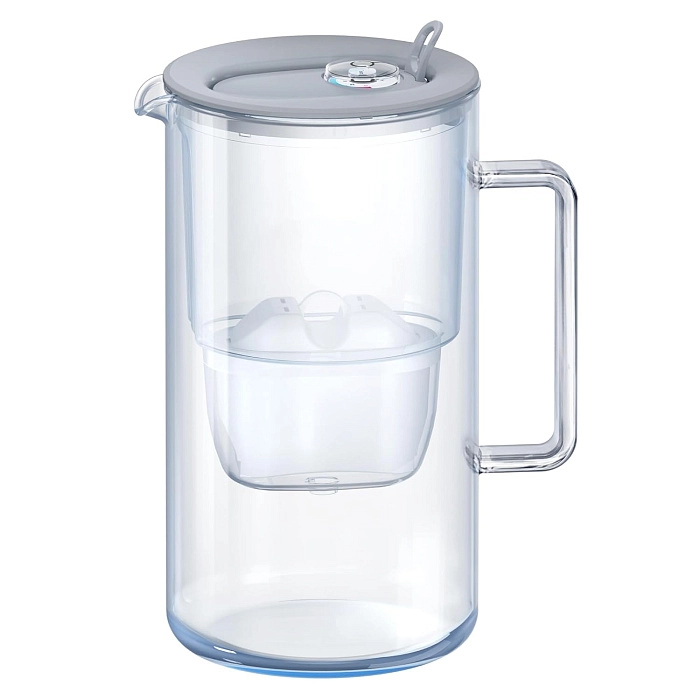 AQUAPHOR Glass Maxfor+ (Pilkas) geriamo vandens ąsotis