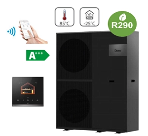 MIDEA M-THERMAL ARCTIC MARS R290 Monoblokinis komerinis oras- vanduo šilumos siurblys MHC-V26WD2RN7