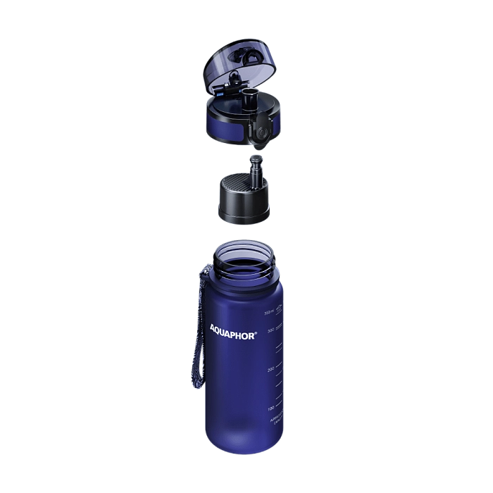 Aquaphor filtruojanti gertuvė City 350 ml (Tamsiai mėlyna)